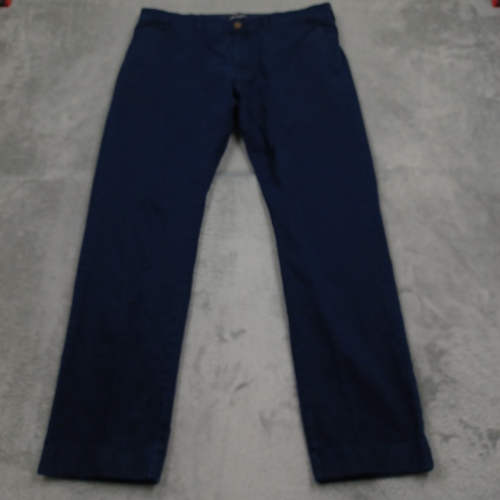J Crew Pants Mens 34x30 Blue Slim Chino Preppy Smart Classic Cotton